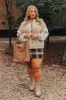 Chestnuts Roasting Sherpa Jacket Curves sold by Impressions