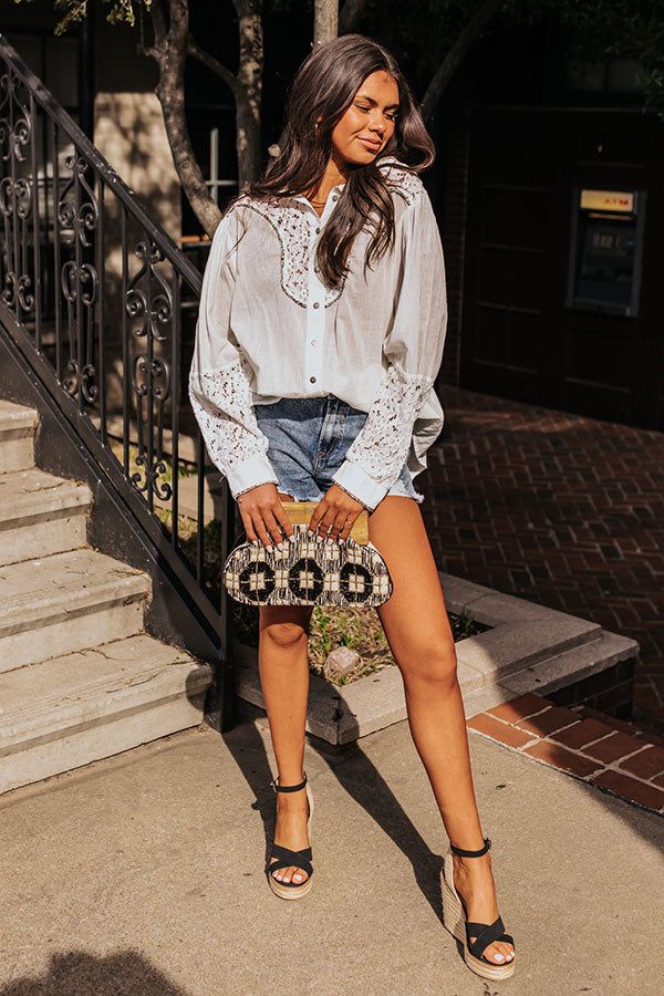 Enchanting Escapes Button Up In Ivory sold by Impressions product image thumbnail 5