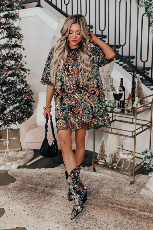 Luxury Line Embellished Mini Dress sold by Impressions