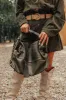 Simply Grand Faux Leather Tote In Army Green sold by Impressions