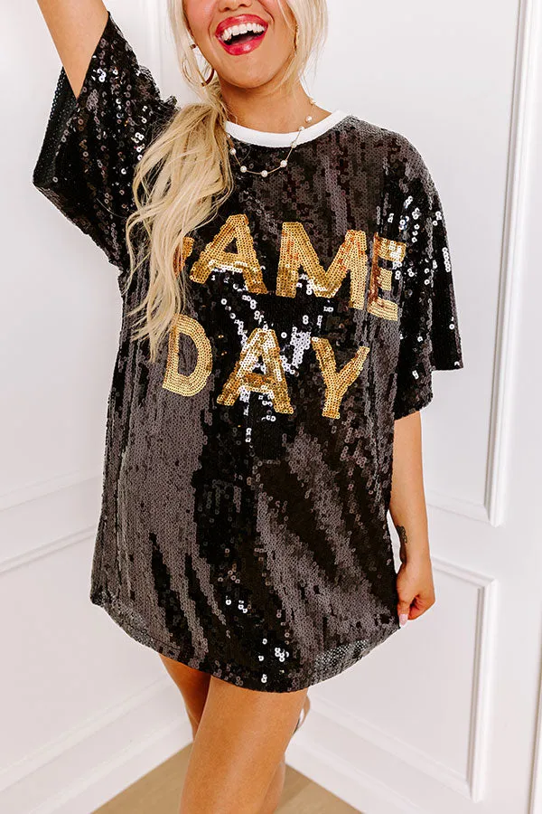 Gameday Sequin Tunic in Black sold by Impressions product image thumbnail 3