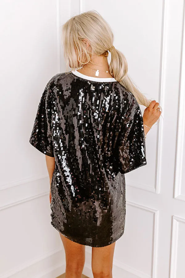 Gameday Sequin Tunic in Black sold by Impressions product image thumbnail 5
