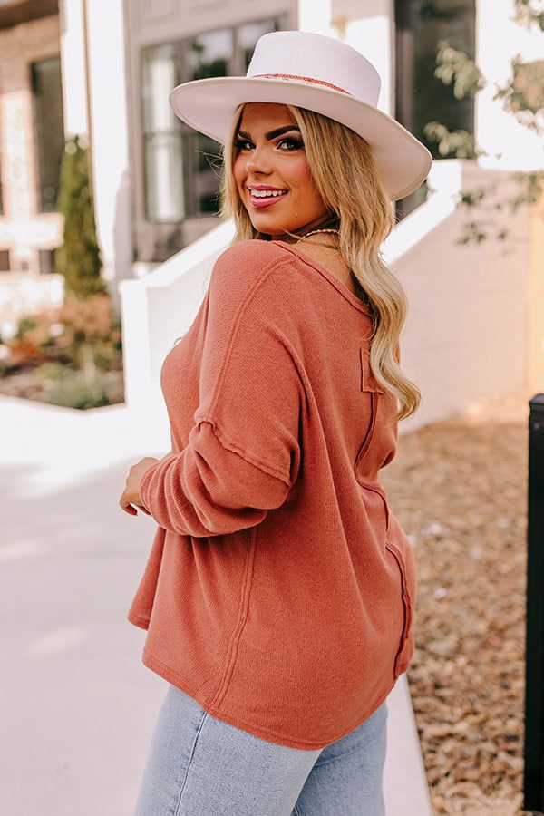 Merlot Snuggles Top In Rust Curves sold by Impressions product image thumbnail 4