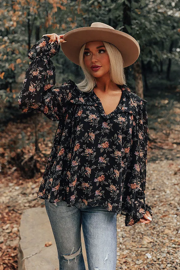 Feel The Romance Floral Shift Top sold by Impressions