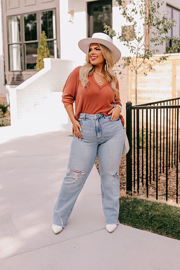 Merlot Snuggles Top In Rust Curves sold by Impressions product image thumbnail 3