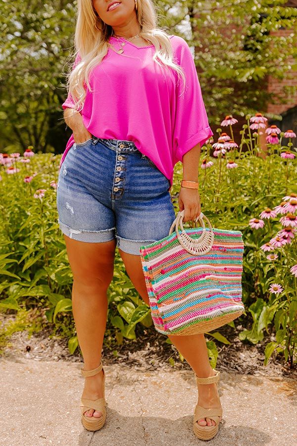 The Moss High Waist Shorts Curves sold by Impressions product image thumbnail 4