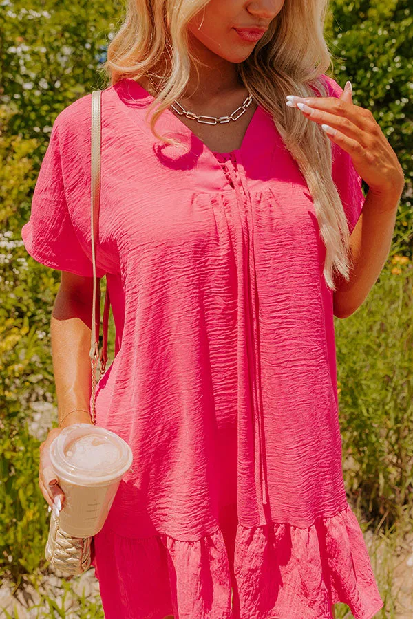 Malibu Villa Shift Dress in Pink sold by Impressions product image thumbnail 3