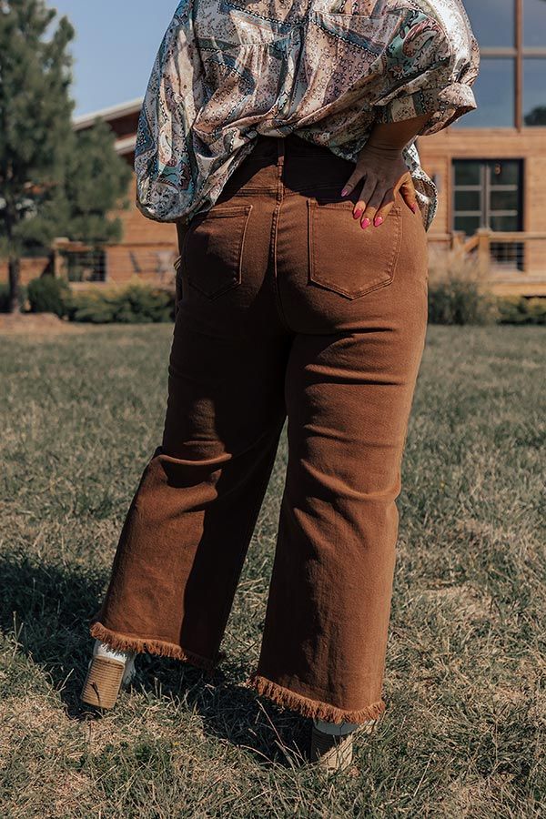 The Utopia High Waist Straight Leg Jean in Chocolate Curves sold by Impressions product image thumbnail 4