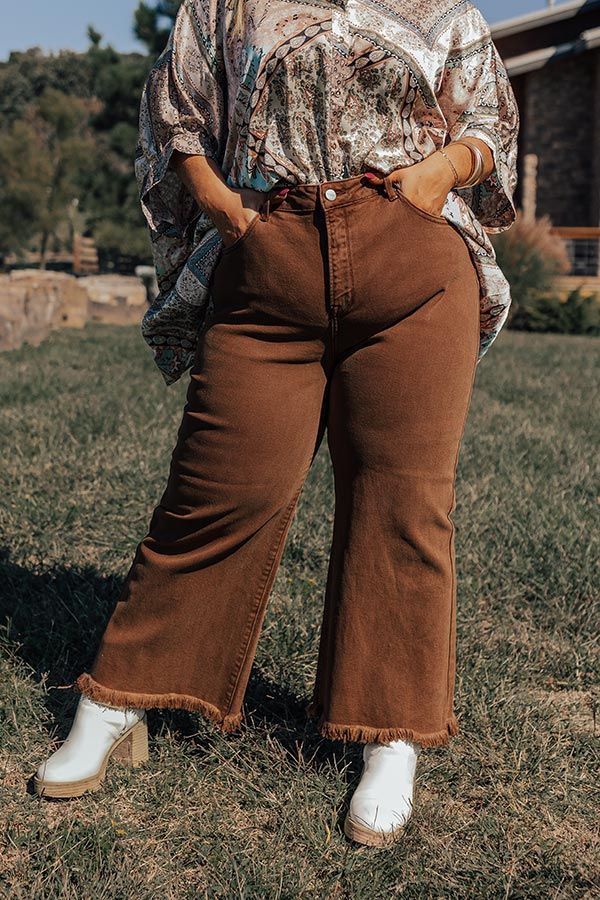 The Utopia High Waist Straight Leg Jean in Chocolate Curves sold by Impressions product image thumbnail 2