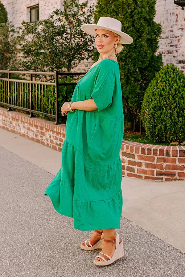 Keeping It Simple Midi in Kelly Green Curves sold by Impressions product image thumbnail 3