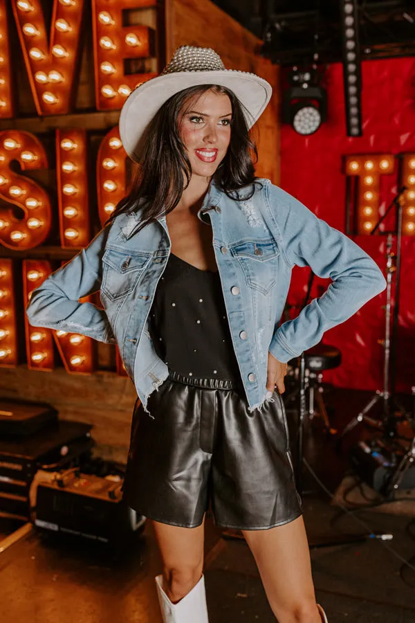 Risen The Emilia Distressed Denim Jacket sold by Impressions product image thumbnail 3