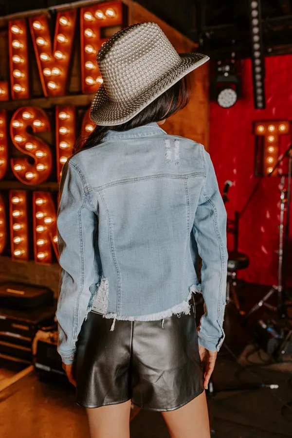 Risen The Emilia Distressed Denim Jacket sold by Impressions product image thumbnail 4