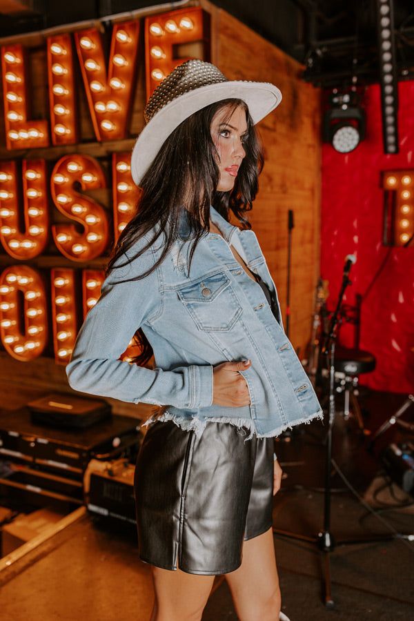 The Emilia Distressed Denim Jacket sold by Impressions product image thumbnail 2