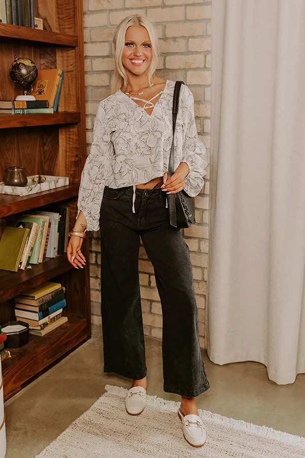 The Dex High Waist Straight Leg Jean In Black sold by Impressions