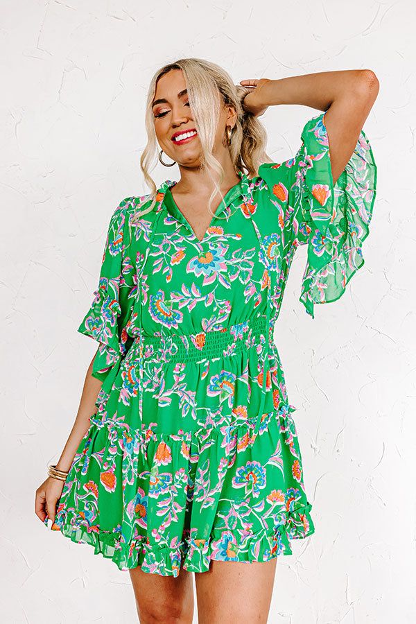 Try Your Luck Dress in Kelly Green sold by Impressions product image thumbnail 4