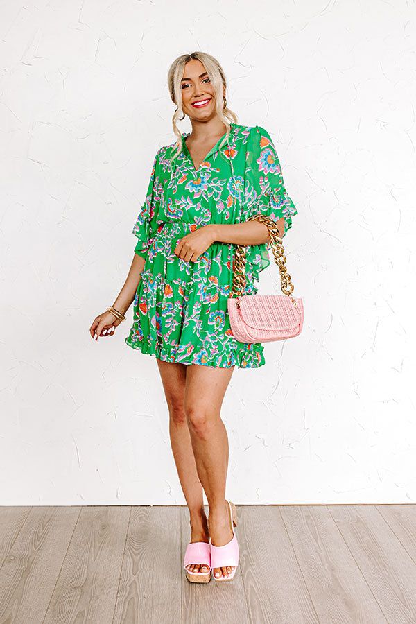 Try Your Luck Dress in Kelly Green sold by Impressions