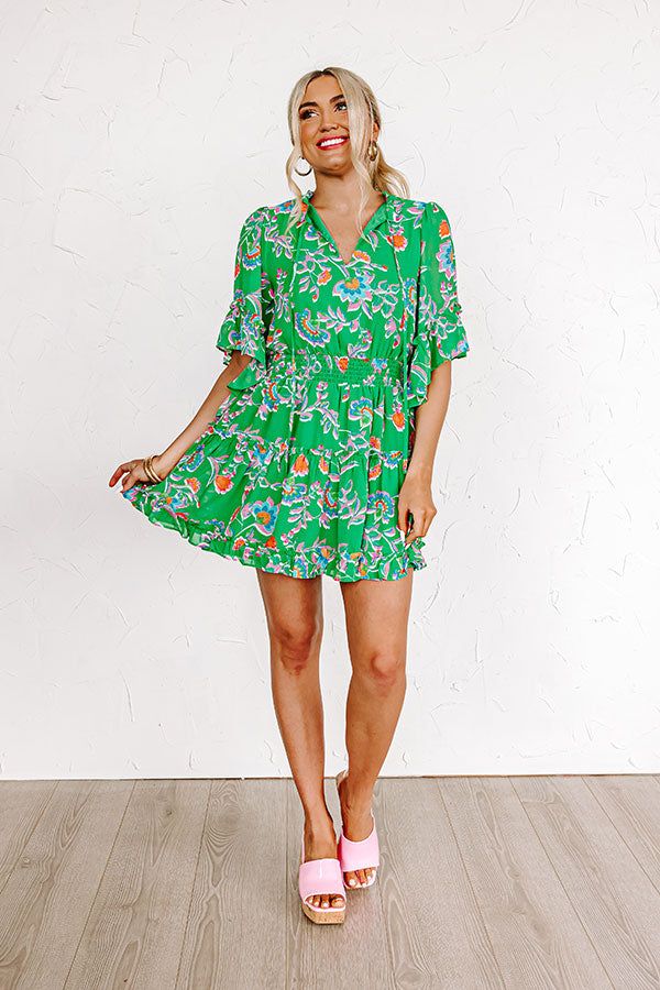 Try Your Luck Dress in Kelly Green sold by Impressions product image thumbnail 2