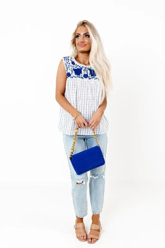 Vino In Verona Embroidered Top sold by Impressions