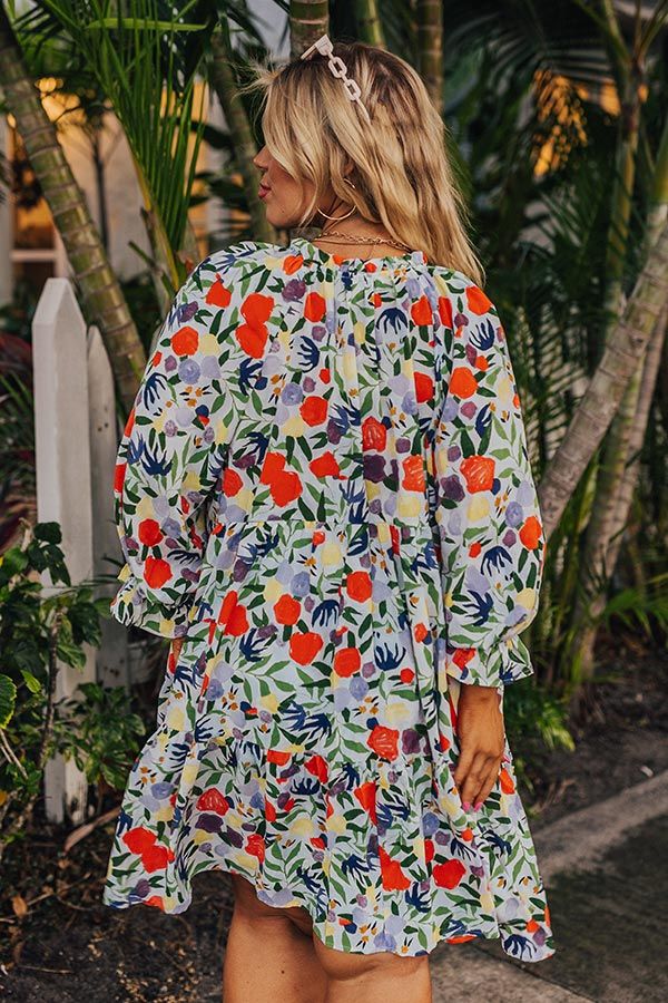 Fresh Blooms Babydoll Mini Dress Curves sold by Impressions product image thumbnail 3