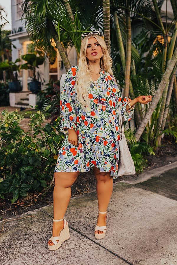 Fresh Blooms Babydoll Mini Dress Curves sold by Impressions product image thumbnail 4