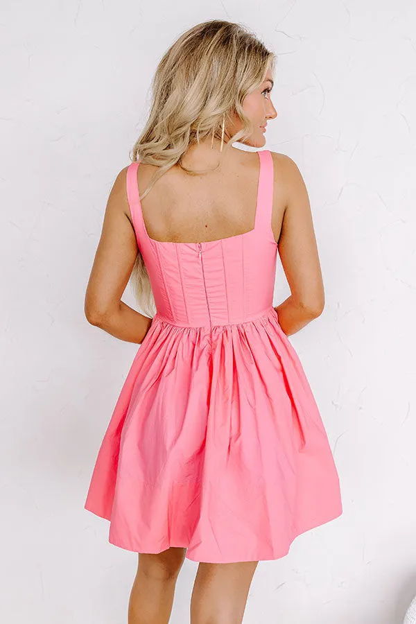Stay Flirty Corset Mini Dress in Bubblegum Pink sold by Impressions product image thumbnail 4
