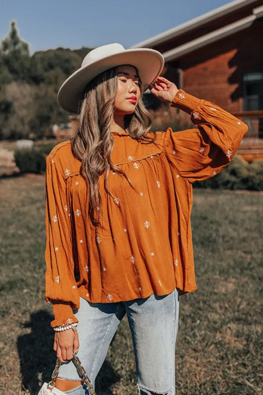 Tea At The Plaza Embroidered Top sold by Impressions