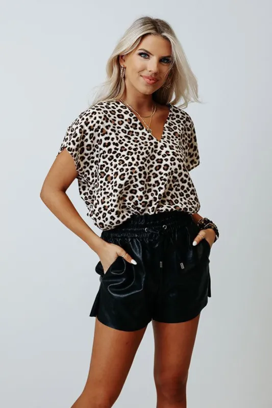 Timeless Beauty Leopard Shift Top In Cream sold by Impressions