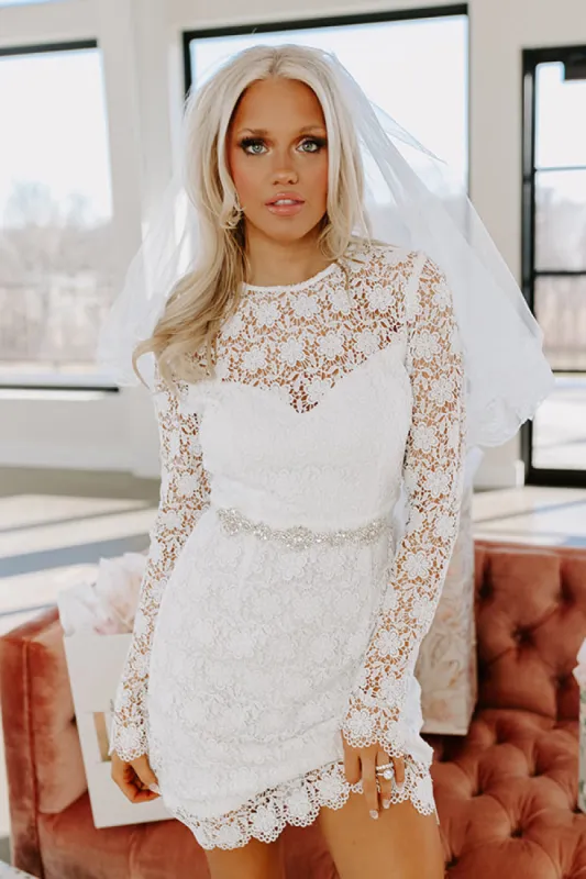 Cherished Moment Crochet Mini Dress sold by Impressions