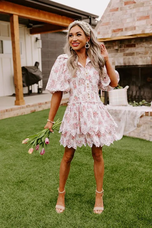 Blissful Beginnings Eyelet Mini Dress sold by Impressions