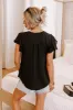 Martini Meetup Shift Top in Black sold by Impressions