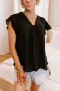 Martini Meetup Shift Top in Black sold by Impressions