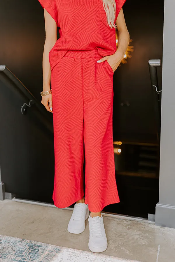 Cue The Cozy High Waist Pants in Wine sold by Impressions product image thumbnail 2