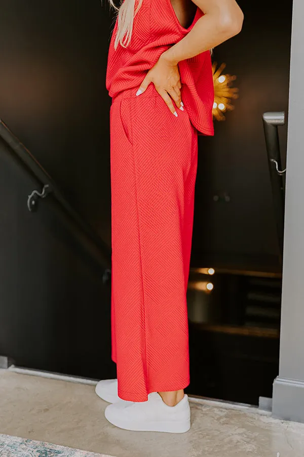 Cue The Cozy High Waist Pants in Wine sold by Impressions product image thumbnail 4