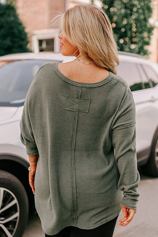 Merlot Snuggles Top In Olive Curves sold by Impressions product image thumbnail 5