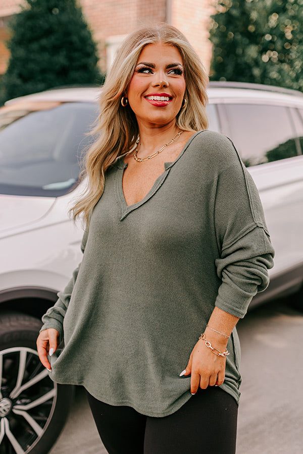 Merlot Snuggles Top In Olive Curves sold by Impressions product image thumbnail 2