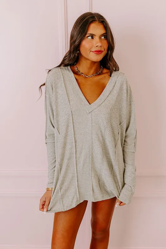 Elodie Lane Shift Top In Grey sold by Impressions