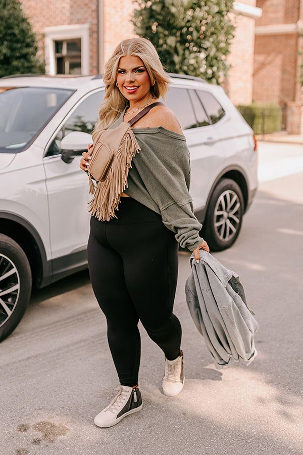 Merlot Snuggles Top In Olive Curves sold by Impressions product image thumbnail 3