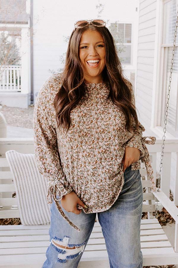 Vino Weekend Floral Shift Top Curves sold by Impressions