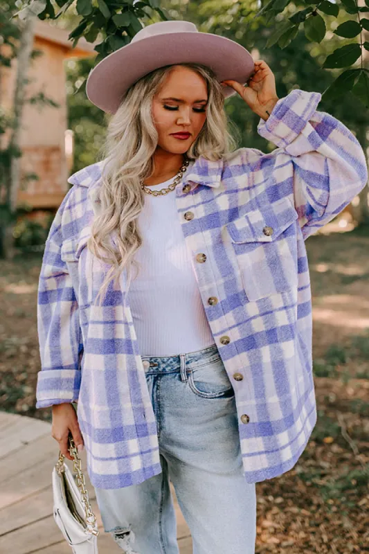 Tracking Promises Plaid Jacket Curves sold by Impressions