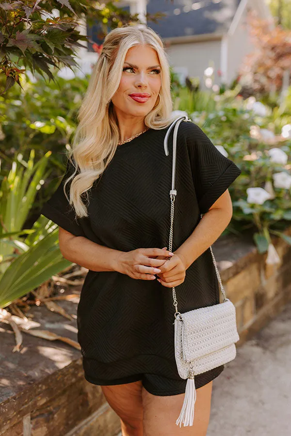 Coffee And Chit Chat Shift Top in Black Curves sold by Impressions product image thumbnail 3