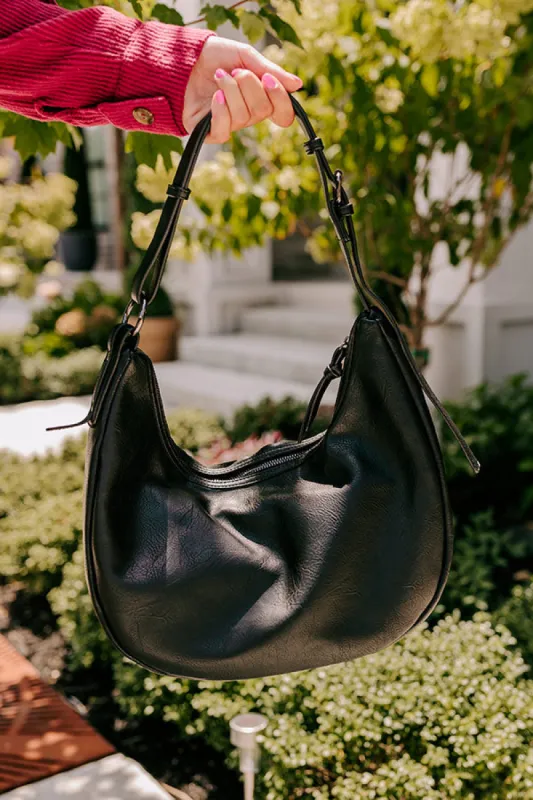 Block Party Ready Faux Leather Purse in Black sold by Impressions