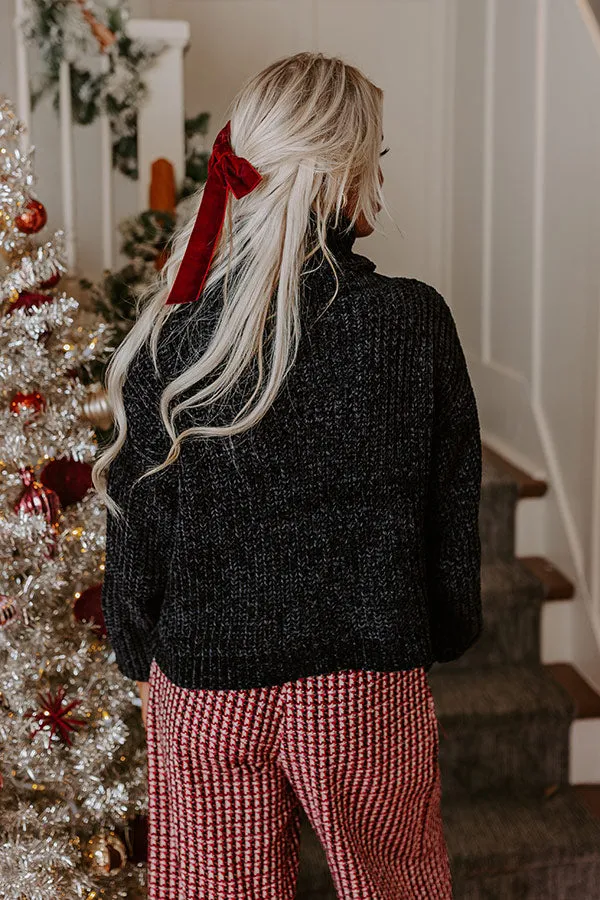 Fall Leaves Chenille Sweater In Black sold by Impressions product image thumbnail 4