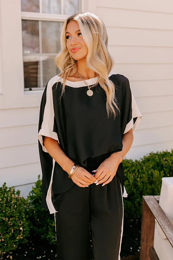 Brooklyn Babe Shift Top in Black sold by Impressions