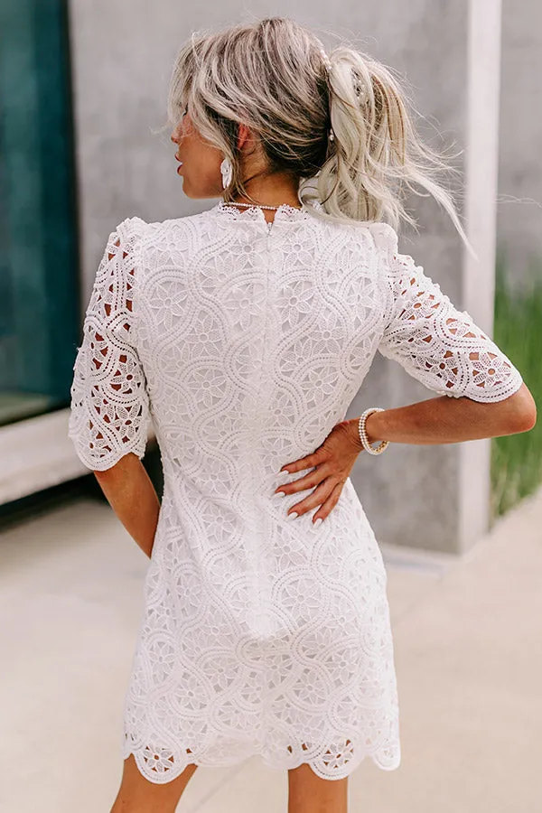 Claim To Love Crochet Dress in White sold by Impressions product image thumbnail 4