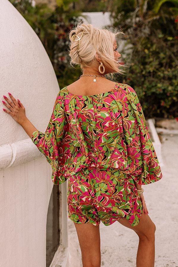 Truly Tropical Satin Romper sold by Impressions product image thumbnail 4