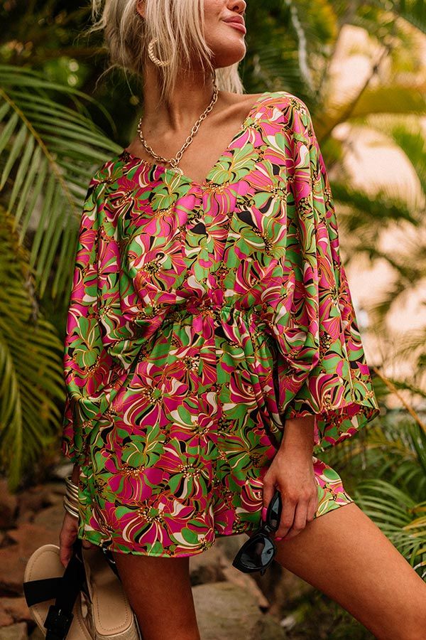 Truly Tropical Satin Romper sold by Impressions product image thumbnail 3