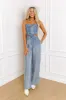 Downtown Dallas High Waist Chambray Pants sold by Impressions