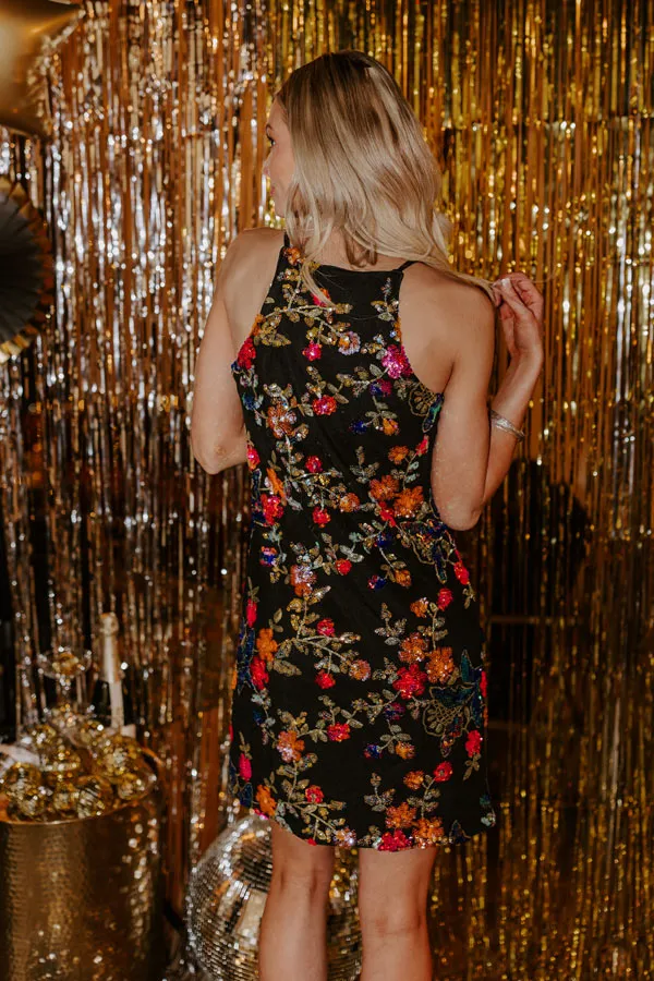 Chic And Sparkling Sequin Mini Dress In Black sold by Impressions product image thumbnail 3