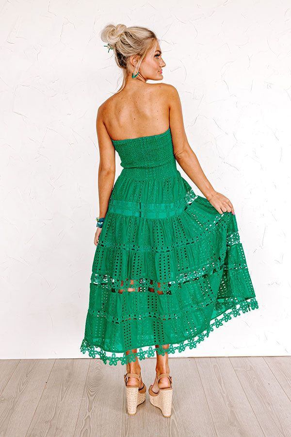 Every Hour Smocked Eyelet Midi sold by Impressions product image thumbnail 3