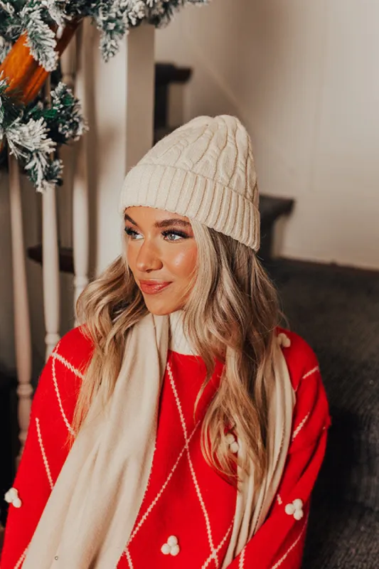 Cozy Debut Beanie In Cream sold by Impressions